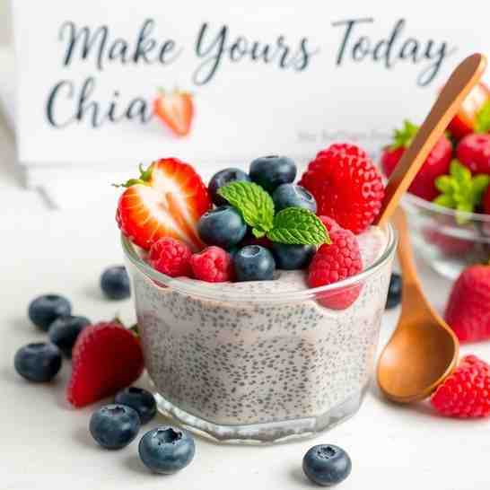 Heart-Healthy Chia Seed Pudding with Berries - Make Yours Today
